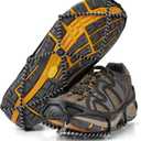 Yaktrax Walk Traction Cleats - 360-Degree Grip on Snow, Ice, & Multi-terrain Surfaces - Elastic Outer Band w/ Easy-On/Off Heel Tab & 1.2mm Zinc-coated Steel Coils - Abrasion & Rust Resistant - Unisex, Medium