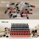 BTremary Clear Nail Polish Paint Organizer Holder Rack Shelf 6 Tier Acrylic Tattoo Ink Essential Oil Display Stand Holds Up to 48-96 Bottles for Table (Fit 1-2oz Bottles)