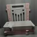 Dog Playpen Clear Fence Pet Puppy Cat Small Play Pen Indoor Foldable Kennel Whelping Box for Dogs with Gate (Pink + White, 8 Panels+1 Door)