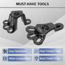 ReluxGo Front Wheel Hub Puller Bearing Removal Tool for 3-3/4 to 4-1/2 Inch IDs, Rear Axle Puller Set for 4-1/2 to 5-1/2 Inch IDs, Flange Type Axle Remover Tool with 5/8 inch x 18 Forcing Bolt