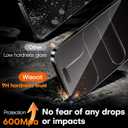 3 x Wiaocit 3 Pack Tempered Glass Screen Protector for iPhone Air, 9H Hardness, Bubble Free, Case Friendly
