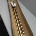 Double Curtain Rods 72-144 Inches for Windows, 1 Inch Diameter Adjustable Heavy Duty Drapery Rod with Aluminum Alloy Brackets and Finials, Modern Stylish Dual Curtains Rod, Brushed Gold