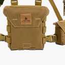 Lone Trail Waterproof Binocular Harness Chest Pack - Lightweight Bino Harness With Rangefinder Pouch | Binocular Case with Silent Magnetic Closure and MOLLE System