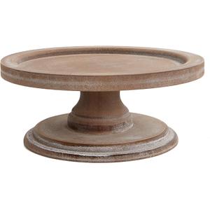 SOFE Round Wood Cake Stands Farmhouse Risers for Display Decorative, Cake Pedestal Serving Platter for Coffee Dessert Table, Party, Wedding, Dining Room, Living Room, 
L x W x H	10.7 x 10.7 x 4.5 inches
