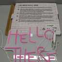 Hello There Neon Sign for Wall Decor, Dimmable Hell Here Catwoman Neon Signs 13.78"10.63", Controllable Lighting Pink Letters Neon Lights Signs for Man Cave Bedroom Bar Pub Decoration