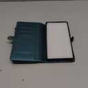 Defencase for Samsung Galaxy S25 Ultra Magnetic Wallet Case Compatible with Magsafe with RFID Blocking Zipper & Card Holder Women, PU Leather Detachable Phone Case for Galaxy S25 Ultra 6.9, Blue Green