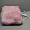 Electric Heated Blanket Throw, Heating Blanket Throw with 4 Timer Settings & 6 Heat Settings, Best Winter Gifts for Men and Women, White Elephant Gifts for Adults (50x60 Inch, Pink)