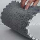 16 Pcs Kids Foam Interlocking Carpet Tiles with Border, Thick Carpet Squares Plush Floor Playmats Baby Crawling Rug - 49" x 49",Grey (Grey, 16 Tiles)