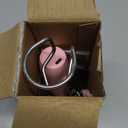 HAUSHOF Powerful Rechargeable Milk Frother Wand with Stand, Handheld Electric Foam Maker, Drink Mixer with Detachable Stainless Steel Whisk for Coffee Latte, Cappuccino, Matcha, Pink