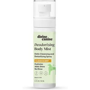 Cleansing Hair and Body Spray for Dogs - 5.1 Fl Oz of Dog Deodorizer, Long Lasting Formula - Everyday Body Spray with Aloe, Lemongrass Oil, and More - Made in The USA