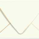 A7 Ivoy Envelopes 5 x 7 With Gold Border,- 50 Pack,For 5x7 Cards| Quick Self Seal| Perfect for Weddings, Invitations, Photos, Graduation, Baby Shower| Thick Luxury paper|5.25 x 7.25 Inches (Ivory)