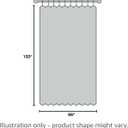 HPD Half Price Drapes - Faux Linen Curtains for Living Room (1 Panel) - 100W x 96L - Extra Wide Textured Room Darkening Curtains for Bedroom 96 Inches Long - Drapes for Home Decor, Dutch Cocoa