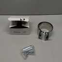 4" Lap Joint Exhaust Band Clamp - Stainless Steel With 1 Block 2Pcs For 4" Od To 4" Id Exhaust Pipe, Muffler, Elbow And Exhaust Tubing Connection(2 Pack)