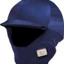 Harrison Howard Equestrian Helmet Cover with Fleece Neck Winter Riding Helmet Cover (Navy)