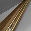 Tension Curtain Rod 41-126 Inch(4-10Ft),1.26'' Diameter,Long Heavy Duty Adjustable No Drill Shower Curtain Rod for Windows, Balcony, Room Divider Gold