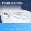 LUXE Bidet NEO 120 - Single Nozzle, Self-Cleaning, Non-Electric Bidet Attachment for Toilet Seat, Adjustable Water Pressure, Rear Wash (Rose Gold)
