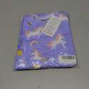 Toddler Girls Cotton Embroidery Applique Short Sleeve Dresses 2-7Y (Purple)