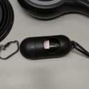 PINA Retractable Dog Leash, 26ft Dog Leash for Small Medium Large Dogs Up to 110lbs, 360 Tangle-Free Strong Reflective Nylon Tape, with Anti-Slip Handle, One-Handed Brake, Lock - Black Gray