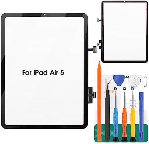 for iPad Air 5 Touch Screen Replacement for iPad Air 5 2022 Digitizer Sensor for A2589, A2591 Touch Digitizer Panel Glass Repair Parts Kits(No LCD)