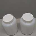 Tatuo 2 Pcs 64 oz 2000ml Polyethylene Reagent Bottle Plastic Sample Bottles with Screw Caps Translucent PE Sample Containers with Lid for Liquids, Laboratory, Storage at Home (Translucent)