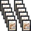 Giftgarden 12 Pack 3.5x5 Picture Frame Black, Multiple 3.5 x 5 Photo Frames Bulk for Tabletop Display or Wall Hanging