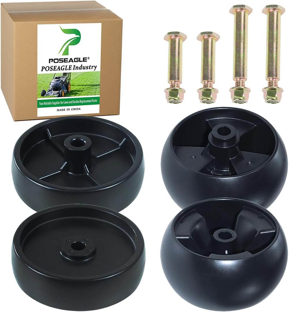2 Pack 734-04155 Deck Wheel Kit with 734-0973 Deck Wheel Replace 734-04155 73404155, 734-0973 41434 7340973 for Cub Cadet GT1054 LGT1054 LTX1040 LTX1045 LTX1040 LTX1050KW LTX1046M Tractors