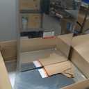 Keonjinn 36 x 24 Inch Bathroom Mirrored Medicine Cabinet, Lightweight Aluminum Structure, Freely Adjustable Shelves, Combined Assembly Needed, Surface Mount or Recessed Mirror with Storage (Silver)