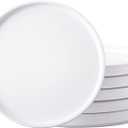 AmorArc Ceramic Plates Set of 6, Matte Glaze 8.0 Inch Dishes Set for Kitchen, Dessert,Salad,Appetizer, Small Dinner Plates, Microwave & Dishwasher Safe, Scratch Resistant, Matte White
