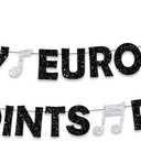 5 x Happy Eurovision Banner Decorations Eurovision Decorations European Music Party