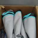 FBSPORT Inflatable Air Gymnastics Mat Training Mats 4/8 inches Thickness Gymnastics Tracks for Home Use/Training/Cheerleading/Yoga/Water with Pump (10ftL*3.3ftW*8inH, Black Green)