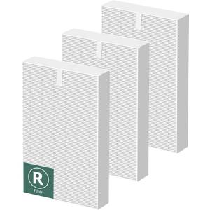HEPA Filter R Replacement for Honeywell Air Purifier HPA 100/ 200/ 300 and 5000 Series Compatible with Honeywell R Filter (HRF-R3 HRF-R2 HRF-R1), 3 Pack