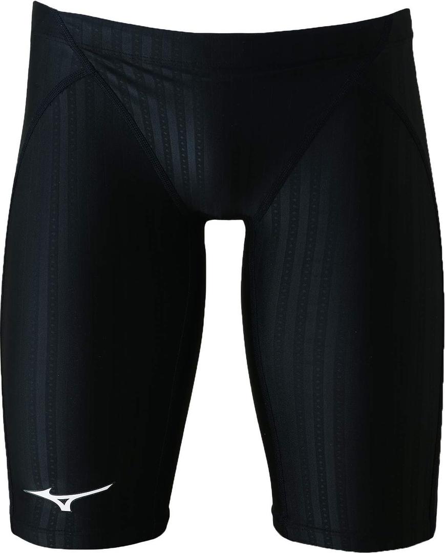 Mizuno Stream Ace Men's Jammer Swimsuit (30, Black)