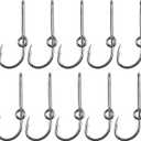 Fishing Hook Hat Pins,10pcs Fishing Hat Hook Clip Gold/Black Fish Hook Hat Clip Fish Hooks Hat Cap Tie Clips for Outdoor