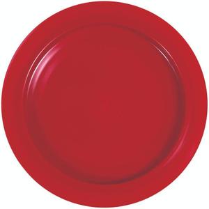 SP Ableware Inner-Lip Plate, Red