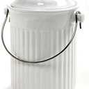 Norpro, White , 1 Gallon Ceramic Compost Keeper, One Size
