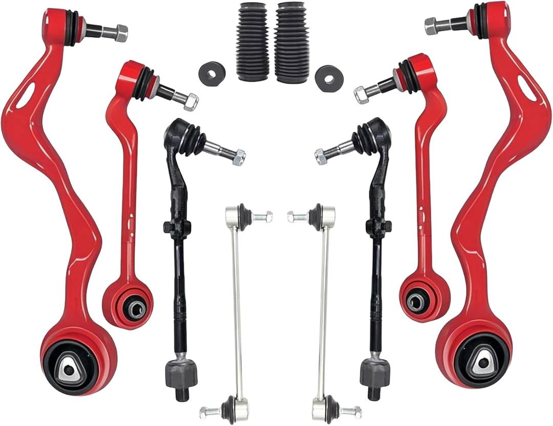 Front Suspension Kit Upgraded Control Arm E90 Compatible with BMW 3-Series 325i 328i 330i 335d 335i 335is 2006-2013,2008-2013 BMW E82 E88 1-Series 128i 135i, 2013-2015 E84 X1(2WD Only)