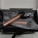 Automatic Rotating Curling Iron Set, 3 in 1 Dual Voltage Ceramic Wand with 1" 1.25" 1.5" Barrels, Ionic Technology, 3 Heat Settings, Fast Heating for Beach Waves & Travel (Rose Gold)