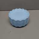 LIYH 20 Pcs 10 Inch Light Blue Plastic Plates Reusable - Unbreakable Scalloped Dinner Plates for Baby Shower Party Outdoor Picnics Dishwasher Safe BPA Free, Blue