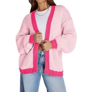 Cakulo Womens Oversized Chunky Cardigan Sweaters Open Front Long Cardigans Fall Coatigan 2025 Knit Sweater Coats (Large)