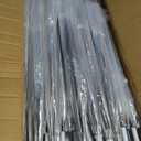Reginary Pack Clear Wedding Umbrellas Bulk Transparent Auto Open Stick Windproof Waterproof Large Canopy Umbrella with White European J Hook Handle for Wedding Bride Groom Photography Golf