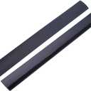 2 Pack Flexible Kitchen Stove Gap Covers, Silicone Gap Fillers Between Counter and Stovetop, Oven, Washer, Dryer, Easy to Wipe, Food Grade (Black, 21 Inches)