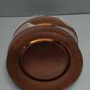 SARO LIFESTYLE Charger Plates with Classic Design (Set of 4) Copper