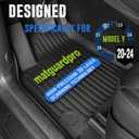 Tesla Model Y Floor Mats 2024 2023 2022 2021 2020, All Weather Floor Liners Full Set, Waterproof Non-Slip Interior Protection for Model Y 5 Seater, Front Rear Trunk Frunk Tesla Y Mats