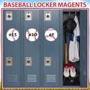 20 Pcs 7 Inch Baseball Magnets for Lockers Decoration Large Baseball Magnets Bulk with Black Markers for Senior Night 2026 Sports Themed Party Favors Banquet Exchange Gifts