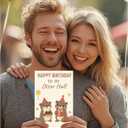 10 x Romantic Birthday Card  Cute Otter Couple Greeting Card with Envelope for Boyfriend, Girlfriend, Husband, or Wife (SR06)