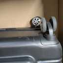 Rockland Melbourne Hardside Expandable Spinner Wheel Luggage, Checked Large 28", Black