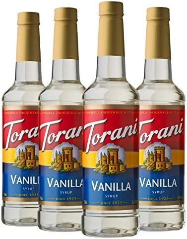 Torani Syrup, Vanilla, 25.4 Ounces (Pack of 4) Best buy 29 Aug 2027