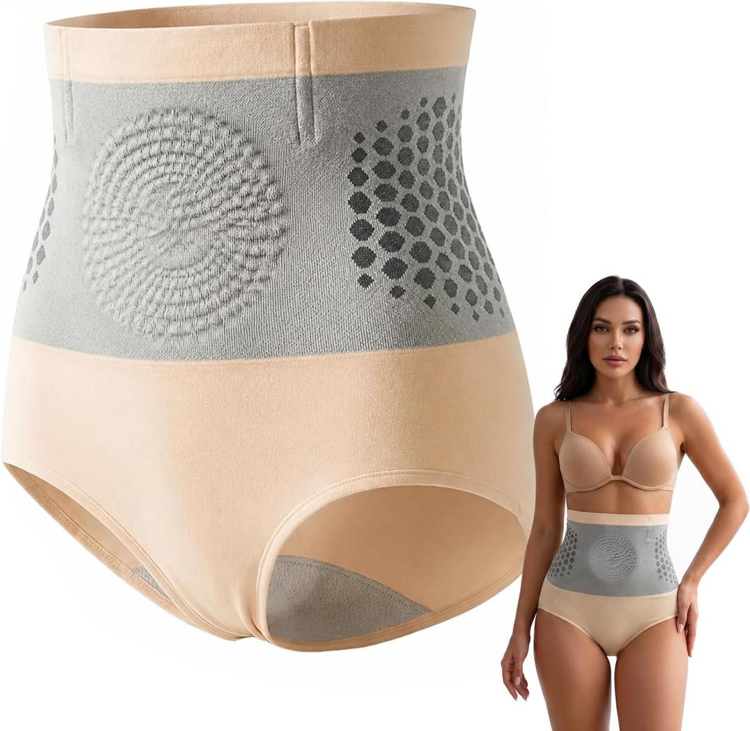 4-in-1 Micro-Particle Sculpting Shorts, Shapewear Tummy Control Underwear, High Waist Panties for Women (XL)