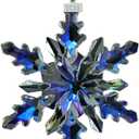 2024 Christmas Ornament Crystal Snowflake Ornaments Annual Edition Christmas Tree Ornament Home Gifts (2024-Colorful)
