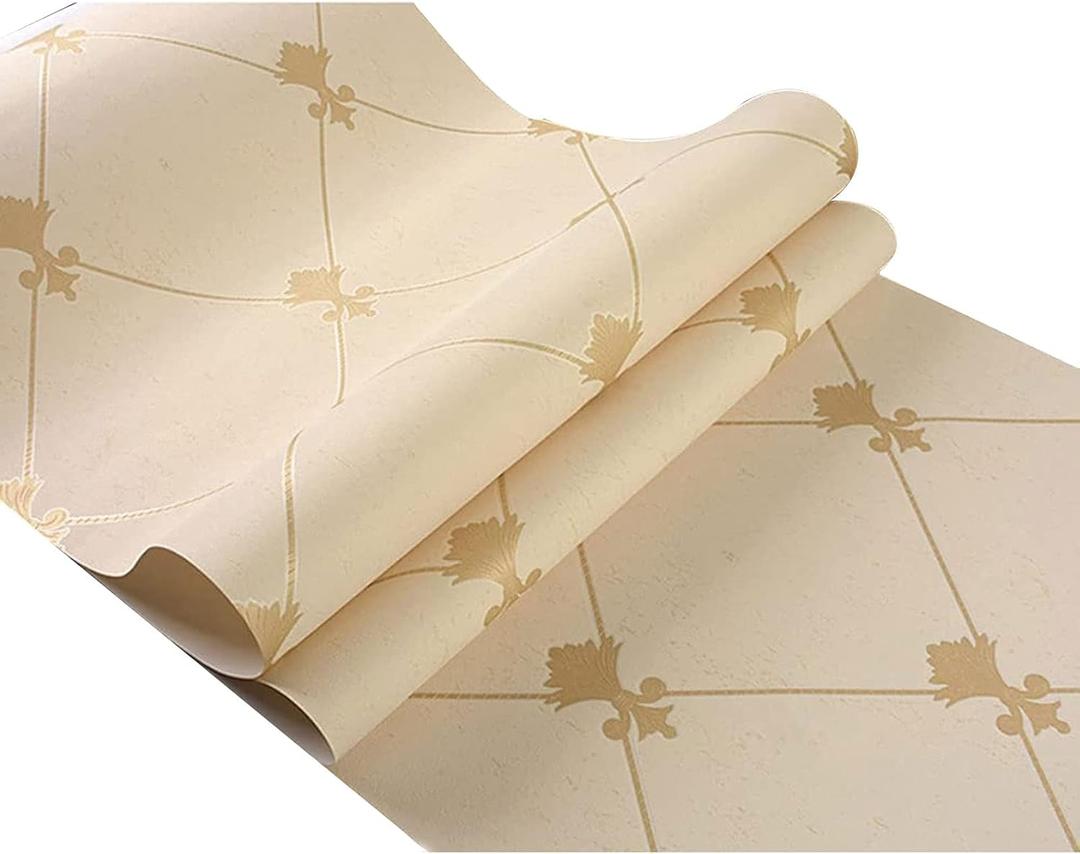 Decorative Wallpaper Modern Non-Woven Wallpaper 20.87" Wx393.7 L Non-Pasted 3D Living Room Bedroom TV Background Wall Shop Decoration Home Decoration (Color : Yellow)